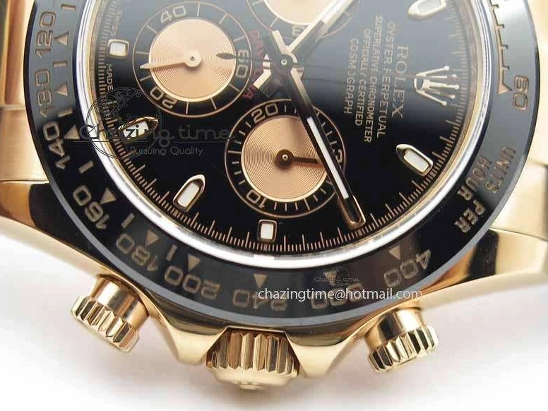 0511 Daytona 116515 Noob 1:1 Best Edition Black RG Dial On Black Rubber Strap A7750 (Free Extra Strap) ZipUp 3743